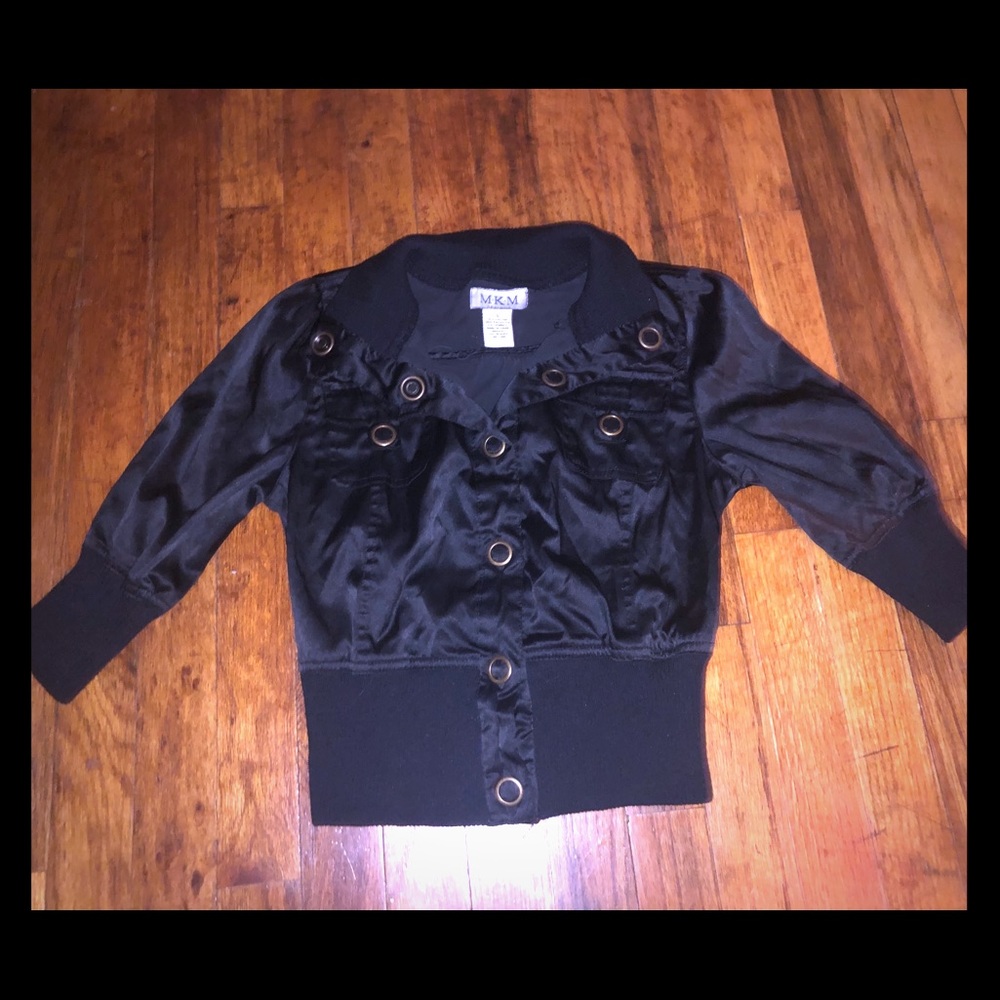 Mkm crop black jacket